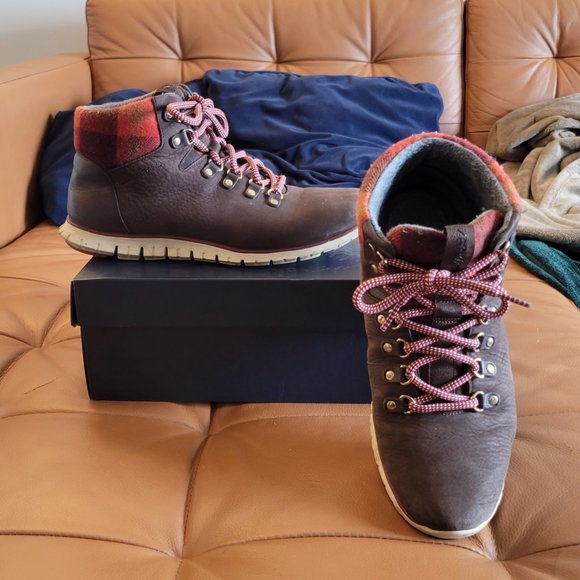 Cole Haan Zerogrand Hiking Boot, Waterproof! in Java Nubuck Suede - Picture 3 of 5